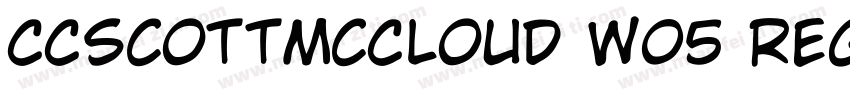 CCScottMcCloud W05 Regular字体转换